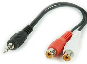 CABLE AUDIO GEMBIRD CONECTOR 3,5MM A 2X RCA 0,2M