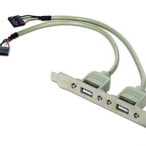 SLOT BRACKET GEMBIRD USB x2