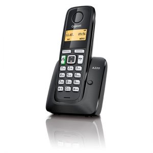 TELEFONO FIJO GIGASET A220 INALAMBRICO NEGRO